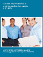 UF1818 - Actitud emprendedora y oportunidades de negocio
