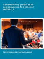 MF0982_3 - Administración y gestión de las comunicaciones de la dirección