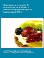 MF1778_3 - Supervisión y ejecución de operaciones de acabado y presentación de productos de pastelería