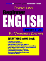 Preston Lee's Beginner English Lesson 1: 20 For Vietnamese Speakers