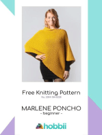 Marlene Poncho - Free Knitting Modern Patterns E-book for Women