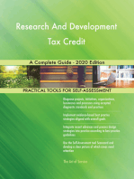 Research And Development Tax Credit A Complete Guide - 2020 Edition