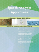 Speech Analytics Applications A Complete Guide - 2020 Edition