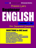 Preston Lee's Beginner English Lesson 1: 20 For Japanese Speakers