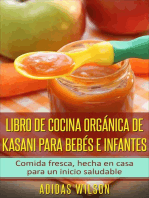 Libro de cocina orgánica de Kasani para bebés e infantes