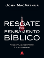 O resgate do pensamento bíblico