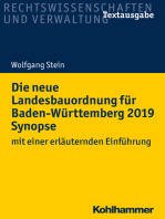 Die neue Landesbauordnung für Baden-Württemberg 2019 Synopse: mit einer erläuternden Einführung