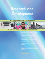 Research And Development A Complete Guide - 2020 Edition