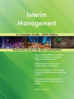 Interim Management A Complete Guide - 2020 Edition