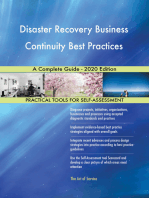 Disaster Recovery Business Continuity Best Practices A Complete Guide - 2020 Edition