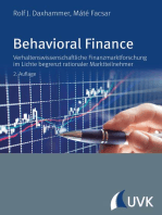 Behavioral Finance: Verhaltenswissenschaftliche Finanzmarktforschung im Lichte begrenzt rationaler Marktteilnehmer
