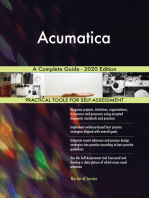 Acumatica A Complete Guide - 2020 Edition