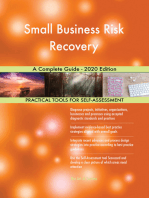 Small Business Risk Recovery A Complete Guide - 2020 Edition