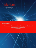 Exam Prep for:: Performance Measurement and Management Control: A Compendium of Research