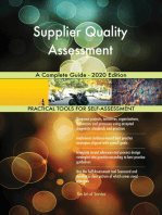 Supplier Quality Assessment A Complete Guide - 2020 Edition