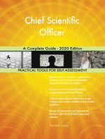 Chief Scientific Officer A Complete Guide - 2020 Edition