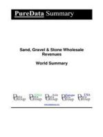 Sand, Gravel & Stone Wholesale Revenues World Summary: Market Values & Financials by Country