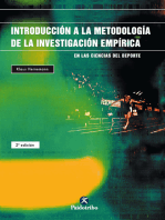 Introducción a la metodología de la investigación empírica en las ciencias del deporte