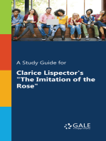 A Study Guide for Clarice Lispector's "The Imitation of the Rose"