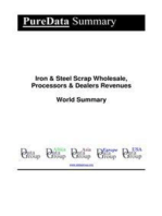 Iron & Steel Scrap Wholesale, Processors & Dealers Revenues World Summary: Market Values & Financials by Country