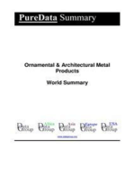 Ornamental & Architectural Metal Products World Summary: Market Values & Financials by Country