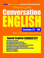 Preston Lee's Conversation English For Chinese Speakers Lesson 21: 40