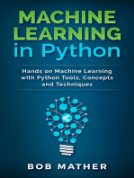 Machine Learning in Python: Hands on Machine Learning with Python Tools, Concepts and Techniques