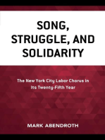 Song, Struggle, and Solidarity: The New York City Labor Chorus in Its Twenty-fifth Year
