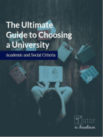 The Ultimate Guide to Choosing a University