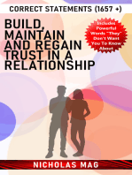 Build, Maintain and Regain Trust in a Relationship: Correct Statements (1657 +)