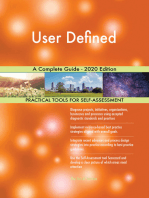 User Defined A Complete Guide - 2020 Edition