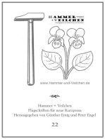 Hammer + Veilchen Nr. 22: Flugschriften für neue Kurzprosa