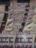 Comments on Stella Souvatzi, Adnan Baysal and Emma Baysal’s Essay (2019) "Is there Pre-history"