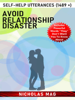 Avoid Relationship Disaster: Self-Help Utterances (1489 +)