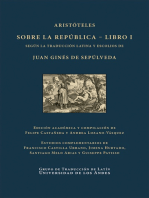 Aristóteles sobre la República: Libro I según la traducción latina y escolios de Juan Ginés de Sepúlveda