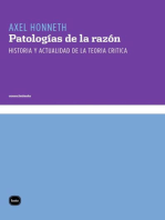 Patologías de la razón: Historia y actualidad de la Teoría Crítica