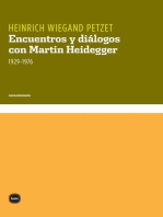 Encuentros y diálogos con Martin Heidegger