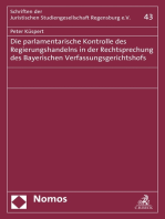 Die parlamentarische Kontrolle des Regierungshandelns in der Rechtsprechung des Bayerischen Verfassungsgerichtshofs