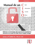 Manual de un CISO: Reflexiones no convencionales sobre la gerencia de la seguridad de la información en un mundo VICA (Volátil, Incierto, Complejo y Ambiguo)