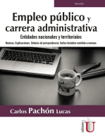 Empleo público y carrera administrativa: Entidades nacionales y territoriales