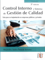 Control interno y sistema de gestión de calidad: Guía para su implantación en empresas públicas y privadas. 3ª edición
