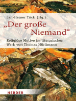 "Der große Niemand": Religiöse Motive im literarischen Werk von Thomas Hürlimann