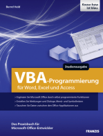 VBA-Programmierung für Word, Excel und Access: Das Praxisbuch für Microsoft-Office-Entwickler