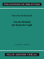 Von der Reinheit der Kunst der Logik: Erster Traktat: Von den Eigenschaften der Termini. Zweisprachige Ausgabe