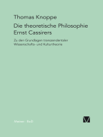 Die theoretische Philosophie Ernst Cassirers: Zu den Grundlagen transzendentaler Wissenschafts- und Kulturtheorie