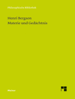 Materie und Gedächtnis: Versuch über die Beziehung zwischen Körper und Geist