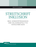 Streitschrift Inklusion: Was Sonderpädagogik und Bildungpolitik verschweigen