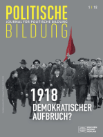 1918 - neue Weltordnung und demokratischer Aufbruch?: Journal für politische Bildung 1/2018