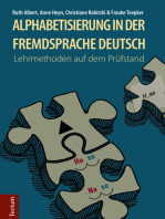 Alphabetisierung in der Fremdsprache Deutsch: Lehrmethoden auf dem Prüfstand