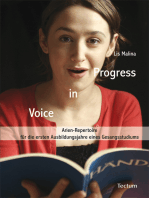 Voice in Progress: Arien-Repertoire für die ersten Ausbildungsjahre eines Gesangsstudiums